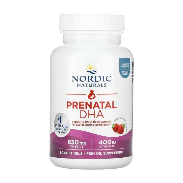 Prenatal DHA - 90 softgels Strawberry &mdash; оригінальний товар