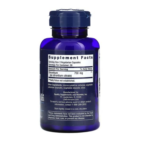 Strontium Caps 750 mg - 90 vcaps (До 02.26) &mdash; оригінальний товар
