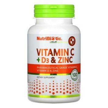 Vitamin C+D3 & Zinc - 100 caps &mdash; оригинальный товар