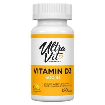 Vitamin D3 600 IU - 120 softgels &mdash; оригинальный товар
