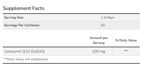 CoQ10 100mg - 50 sgels &mdash; оригінальний товар