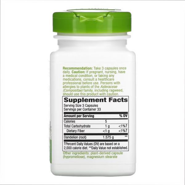 Dandelion Root - 100 vcaps &mdash; оригінальний товар
