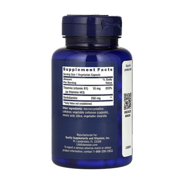 Mega Benfotiamine 250 mg - 120 vcaps &mdash; оригинальный товар