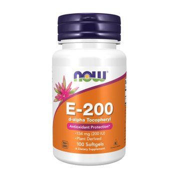 Vitamin E-200 D-Alpha Tocopheryl - 100 softgels &mdash; оригинальный товар