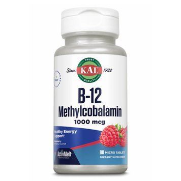 B12 Methylcobalamin 1000mcg - 60 tabs Berry &mdash; оригинальный товар
