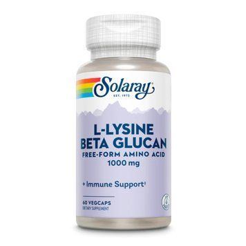 L-Lysine with Beta Glucan 1000mg - 60 vcaps &mdash; оригинальный товар