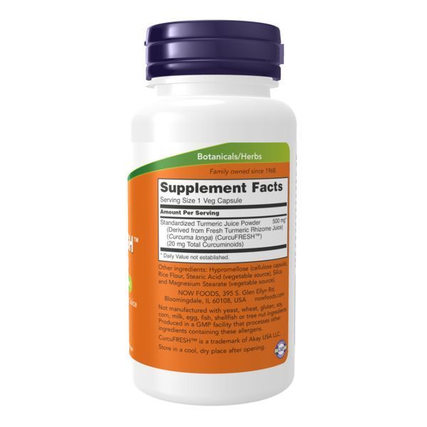 CurcuFRESH&trade; Curcumin 500mg - 60 vcaps &mdash; оригінальний товар