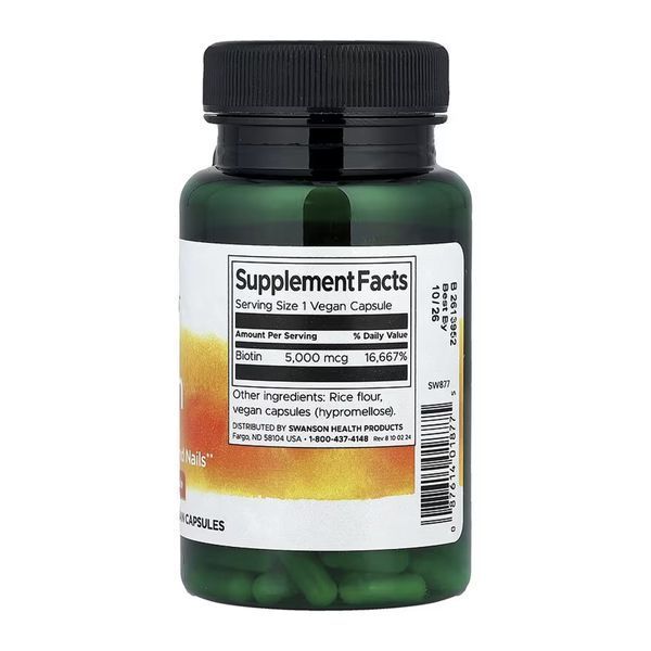Biotin 5000mcg - 100 caps &mdash; оригинальный товар