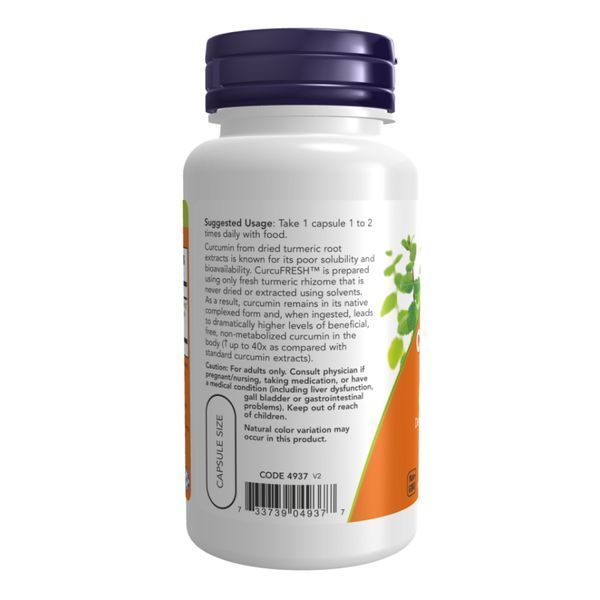 CurcuFRESH&trade; Curcumin 500mg - 60 vcaps &mdash; оригінальний товар