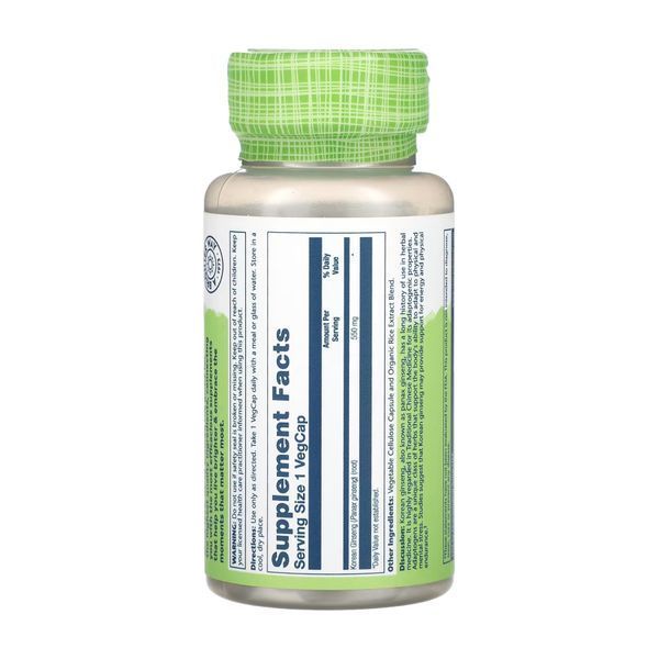 Korean Ginseng Root 550mg - 50 vcaps &mdash; оригинальный товар