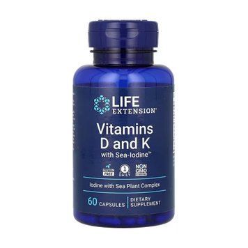 Vitamins D and K with Sea-Iodine&trade; - 60 caps &mdash; оригінальний товар