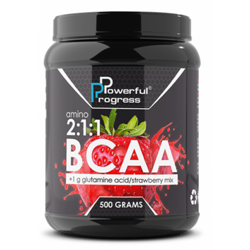 BCAA 2:1:1 + Glutamine - 500g Strawberry &mdash; оригинальный товар