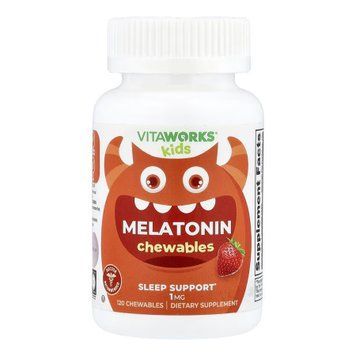VitaWorks Kids Melatonin 1 mg - 120 chewables &mdash; оригинальный товар
