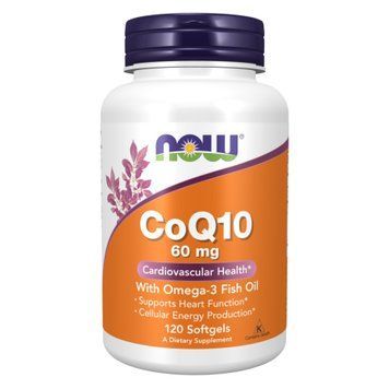 CoQ10 60mg with Omega-3 - 120 sgels &mdash; оригінальний товар