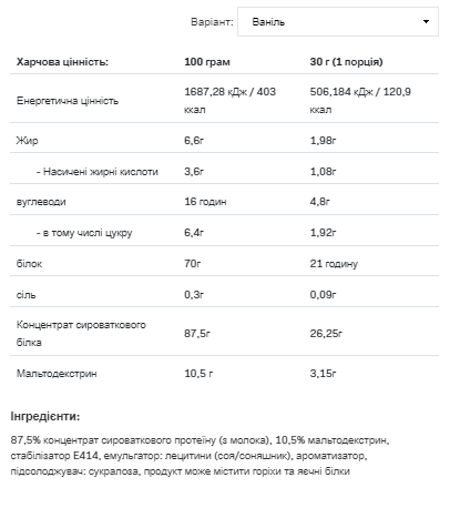Whey Protein - 2270g Vanilla &mdash; оригинальный товар