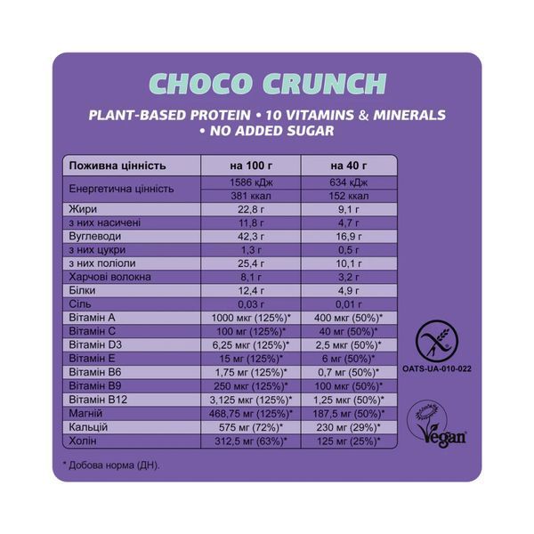 Fizi Mood Booster - 12x40g Choco Crunch &mdash; оригинальный товар