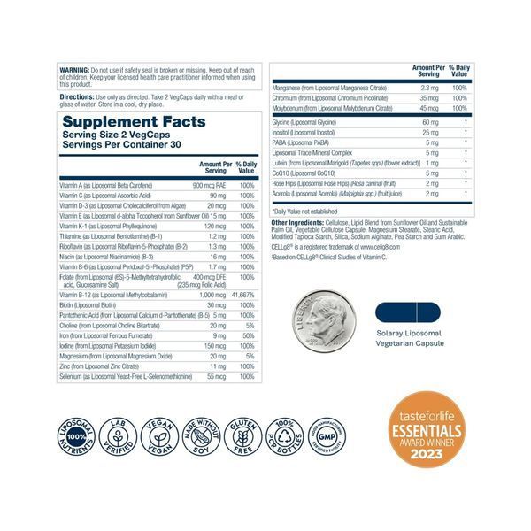 Liposomal Multivitamin Universal - 60 vcaps &mdash; оригінальний товар