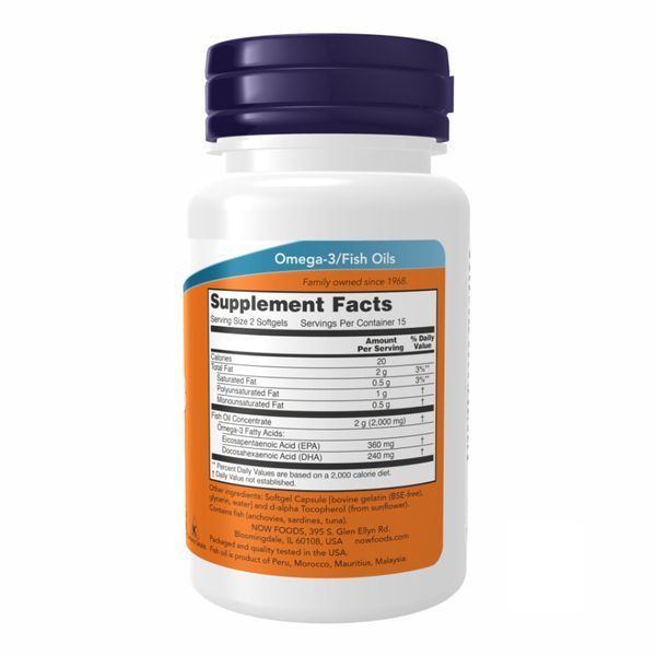 Omega-3 1000mg - 200 sgels (Пошкоджена банка) &mdash; оригінальний товар