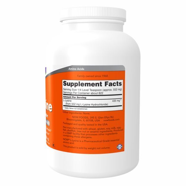 L-Lysine Powder - 454g &mdash; оригинальный товар