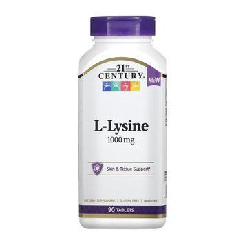 L-Lysine 1000 mg - 90 tabs &mdash; оригинальный товар