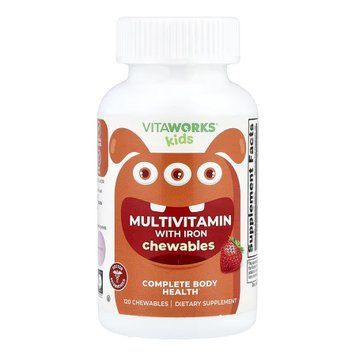 VitaWorks Kids Multivitamin with Iron - 120 chewables &mdash; оригинальный товар