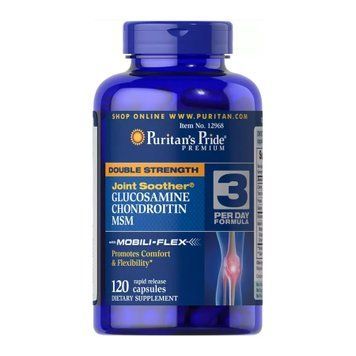 Double Strength Glucosamine, Chondroitin & MSM Joint Soother&reg; - 120 tabs &mdash; оригинальный товар
