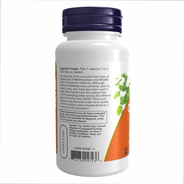 Olive Leaf Extract 500 mg - 60 veg caps &mdash; оригинальный товар