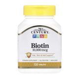 Biotin 10,000 mcg - 120 tabs &mdash; оригінальний товар