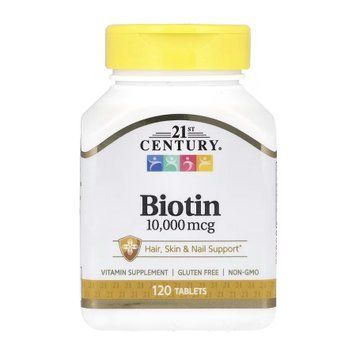 Biotin 10,000 mcg - 120 tabs &mdash; оригинальный товар