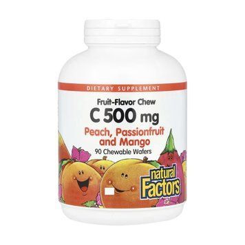 Vitamin C 500 mg - 90 Chewable Wafers Peach Passion Fruit and Mango &mdash; оригинальный товар