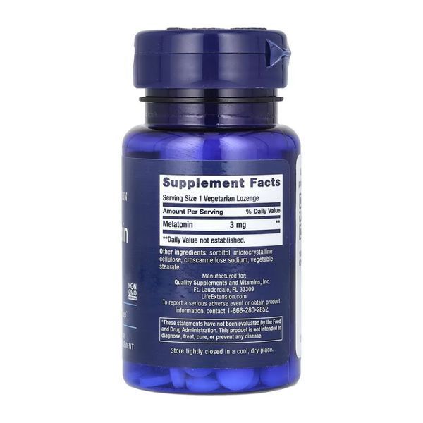 Melatonin 3mg - 60 vegetarian lozenges &mdash; оригинальный товар