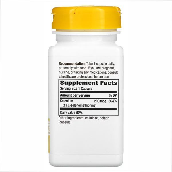 Selenium 200 mcg - 100 caps &mdash; оригинальный товар