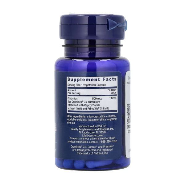 Optimized Chromium with Crominex&reg; 3+ 500 mcg - 60 vcaps &mdash; оригинальный товар