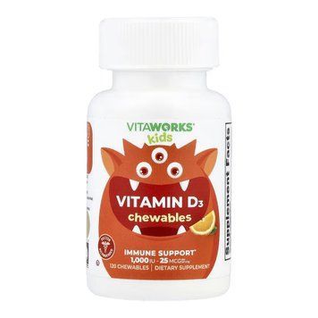 VitaWorks Kids Vitamin D - 120 chewables &mdash; оригинальный товар