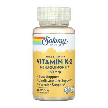 Triple Strength Vit K-2 MK-7 150mcg - 30 veg caps &mdash; оригинальный товар