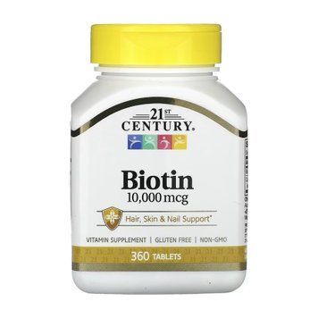 Biotin 10,000 mcg - 360 tabs &mdash; оригинальный товар
