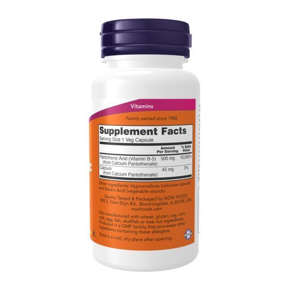 Pantothenic Acid 500 mg - 250 vcaps &mdash; оригинальный товар