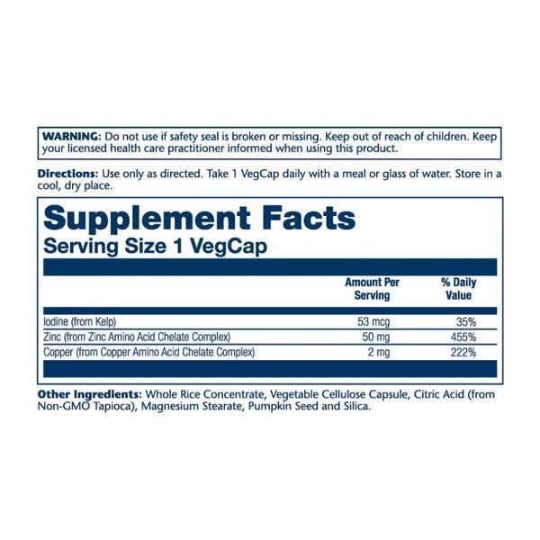 Zinc Copper - 100 vcaps &mdash; оригинальный товар