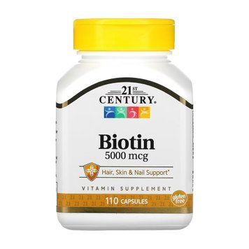 Biotin 5000 mcg - 110 caps &mdash; оригинальный товар