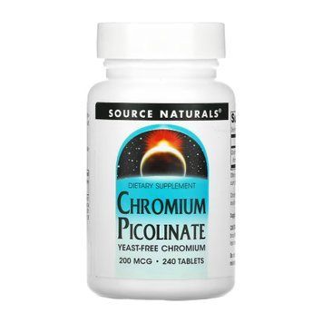 Chromium Picolinate 200 mcg, Yeast Free - 240 tabs &mdash; оригинальный товар