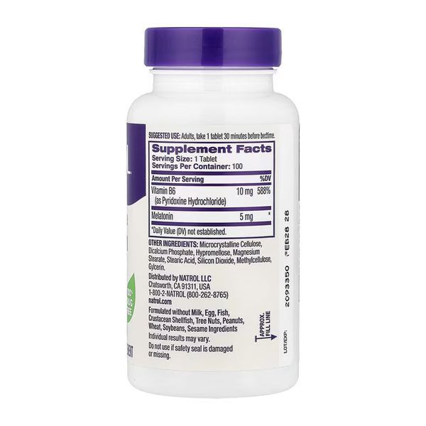 Melatonin 5mg - 100 tabs &mdash; оригинальный товар