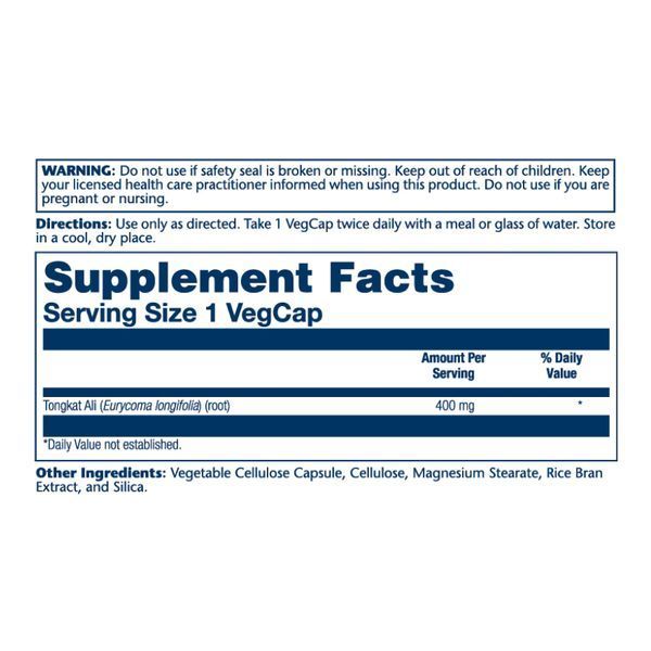 Tongkat Ali 400mg - 60 vcaps &mdash; оригінальний товар