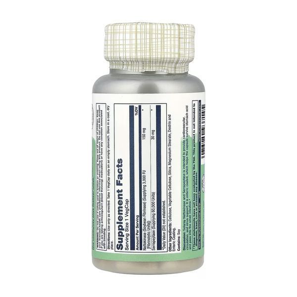 Nattokinase & Serrapeptase - 30 vcaps &mdash; оригінальний товар