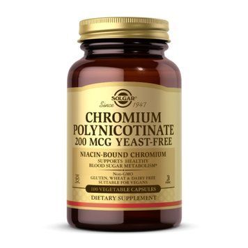 Chromium Polynicotinate 200mcg YeastFree - 100 vcaps &mdash; оригинальный товар