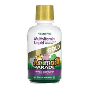 Animal Parade Gold Multivitamin Liquid - 473.18 ml Tropical Berry &mdash; оригинальный товар