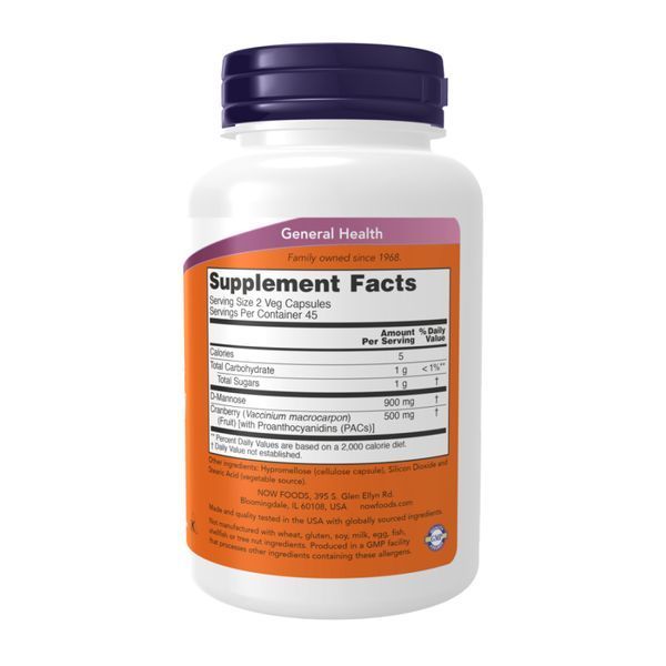 Mannose Cranberry - 90 vcaps &mdash; оригінальний товар