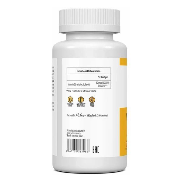 Vitamin D3 600 IU - 120 softgels (Без пломбы) &mdash; оригинальный товар
