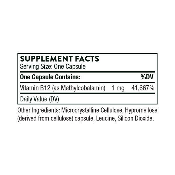 Vitamin B12 Methylcobalamin - 60 caps &mdash; оригінальний товар