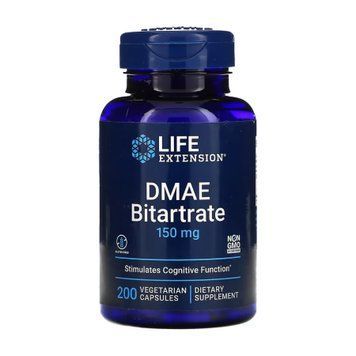 DMAE Bitartrate 150mg - 200 vcaps (Повреждена банка) &mdash; оригинальный товар