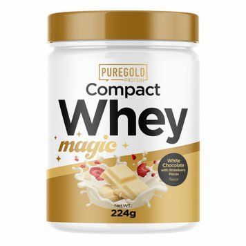 Compact Magic Whey Protein - 224g White Chocolate with Strawberry Pieces &mdash; оригинальный товар
